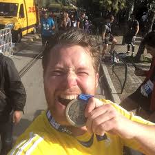 Chris liep de Athens Marathon