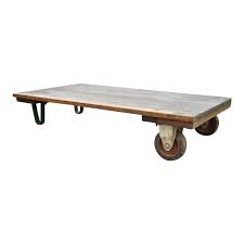 Our handmade redwood buffet & island potting table & work bench. Vintage Fairbanks American Industrial Wood Iron Factory Work Cart Coffee Table Chairish