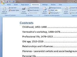 Sozdanie Oglavleniya V Microsoft Office Word 2007 Education Table Of Contents Page Layout