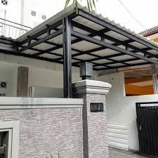 Pengerjaan kanopi baja ringan atap spandek dengan cat hitam di vila casablanca, sawangan. Daftar Harga Kanopi Baja Ringan 2020 Dan Cara Pasangnya Rumah123 Com