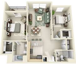 Plano En 3d Planos De Casas Modernas Planos De Casas Planos De Apartamentos Planos De Casas 3d
