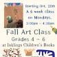 Fall Art Class at Inklings, Grades 4 – 6 event image