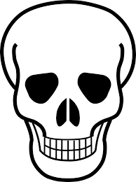 Learn how to draw skeleton easy pictures using these outlines or 1024x1393 boba fett coloring page preschool to beatiful draw printable. Creepy Hand Drawn Spooky Skull Sticker By Electricturtles In 2021 Skull Coloring Pages Skull Template Skull Drawing