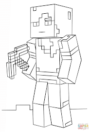 Printable drawings and coloring pages. Minecraft Alex From Minecraft Coloring Pages Cartoons Coloring Pages Free Printable Coloring Pages Online