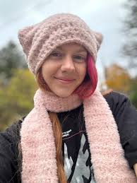 Cat Hat Crochet With or Without Scarf