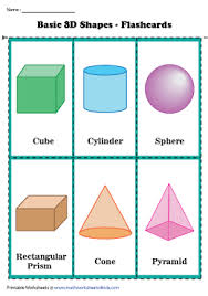 There are sheets on names of 2d shapes, shape riddles, symmetry sheets, and sheets about the properties of 2d shapes. 3d Shapes Charts