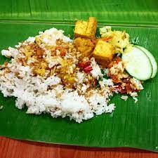 Nasi daun pisang prosperity burger. Nasi Daun Pisang Malaysian Food Salad Cobb Salad