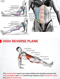 Reverse plank before and after. Lower Body With Reverse Planks