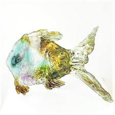 Brisbane Amanda Large Glass Fish Sculpture Fish Sculpture Glass Fish Sculpture