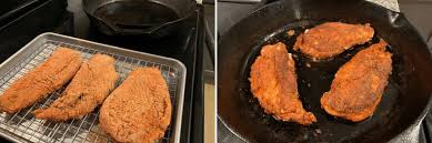 We love to serve it with mashed potatoes, potato wedges or a quick mac and made this recipe tonight with thin chicken breast steaks. Crispy Buttermilk Pan Fried Chicken Breast Kinda Healthy Recipes