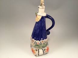 Olive Oil Bottle Olive Oil Extra Virgin Olive Oil Pottery Etsy In 2020 Pottery Bottles Olive Oil Dispenser Olive Oil Bottles