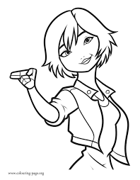 Big Hero 6 Gogo Tomago A Superheroine Coloring Page Big Hero 6 Big Hero Coloring Books