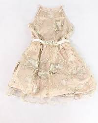 Amy Byer New Sand Brown Girls Size 12 Embroidered Punch
