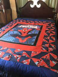 spider man quilt twin size marvel quilt superhero quilt quilts