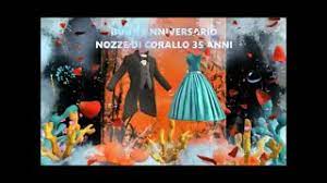 Nozze di stagno, che corrispondono al 10° anniversario; Buon Anniversario Nozze Di Corallo 35 Anni Di Matrimonio Buongiorno Auguri Sposi Youtube