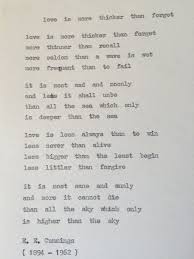 E E Cummings Love Poem Love Is More Thicker Than Forget Typewriter Quote Quotes Love Poems Typewriter Quotes