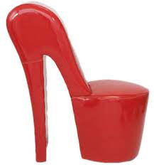 Red high heel chair