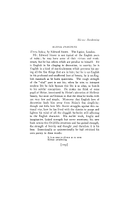 Silence Awakening By Richard Aldington Poetry Magazine