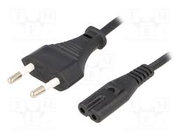 KAB-EU-T2-1.2-BK ESPE - Cable | CEE 7/16 (C) plug,IEC C7 female; 1.2m;  Sockets: 1; black | TME - Electronic components
