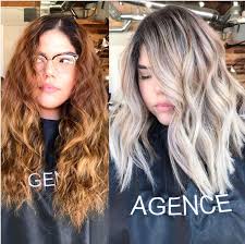 Toner for orange hair, tone orange hair, yellow hair, orange to blonde hair, how to get blonde hair, orange red, brassy blonde, brassy hair, blonde dye. From Brassy Red To Rooty Blonde In Just One Session Behindthechair Com