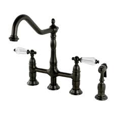 handle bridge kitchen faucet with