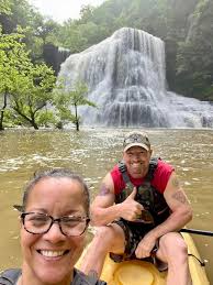 Kayaking at favorite spot before school
