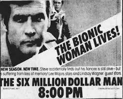 Newspapers like the Roanoke Times in Virgina ran this image with the  caption "The #BionicWoman Lives!"