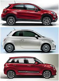 fiat 500x vs 500l vs 500 italian family comparison