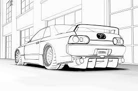Showing 12 coloring pages related to skyline gtr. Free Car Colouring Pages Downloads Of Ferrari F40 Toyota Supra Nissan Gt R And More