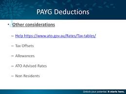 payg deductions other considerations ppt download