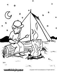 Campfire Coloring Pages Download Camping Coloring Pages Coloring Pages Camping Drawing