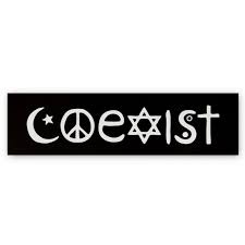 A man of the people. Black And White Coexist Bumper Sticker National Cathedral Store