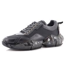 Jimmy Choo Men's Diamond Sneakers Leather and Mesh Black 18274050