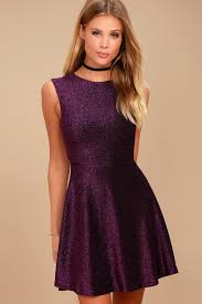 Into The Night Purple Skater Dress Purple Cocktail Dress Lace Skater Dress Women Dress Online