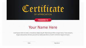 Would you like to make the presentation even more creative? Creative Certificate Template Free Powerpoint Template