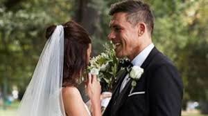 Share or comment on this article: Matthew Richardson Wedding Tigers Veteran Marries Long Time Love Herald Sun