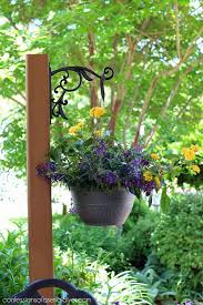 Diy Standing Outdoor Plant Hanger Confessions Of A Serial Do It Yourselfer Outdoor Plant Hanger Indoor Plants Diy Best Indoor Hanging Plants