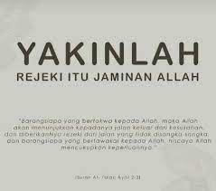 Setiap mukmin tak perlu merasa takut diperlakukan zalim di akhirat, tak usah khawatir siapa saja yang bisa meraihnya, sesungguhnya hal itu merupakan rezeki, pemberian dari allah swt untuknya. Yakinlah Rezeki Itu Jaminan Allah Steemit