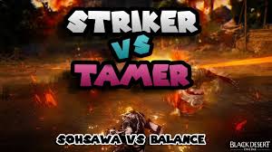 The tamer with her beast. Black Desert Online Striker Vs Tamer Sohsawa Vs Balance Youtube