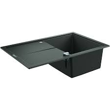 You should remember to dry it after cleaning so that limescale and hard water will not build up. Grohe K400 Composite Built In Sink 31639at0 780x500mm 2000 With Drainer Granite Gray