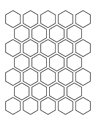 But i found out that the staples are inconvenient for the ruler. Printable 1 5 Inch Hexagon Template