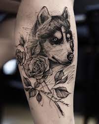 Cool Wolf Rose Tattoo Meaning In 2021 Rose Tattoos For Women Husky Tattoo Rose Tattoos