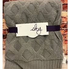 Maybe you would like to learn more about one of these? Sky Bedding Sky Textured Geo Gray Knit Throw 5x 60 Poshmark