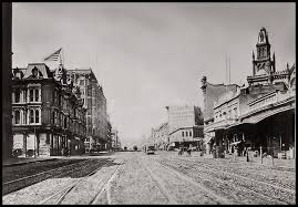 Viewing West From Market And 2nd Street San Francisco C1880 San Francisco Streets San Francisco Earthquake San Francisco Bay Area