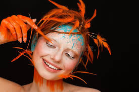 2,956 Blue Orange Make Up Stock Photos