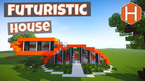 The interior is the same i changes only the exterior add an inside pool near the garage and add an outdoor. Minecraft Futuristic House Tutorial 1 Youtube
