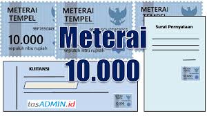 Sebelum anda melanjutkan membaca lebih jauh, perlu kami sampaikan bahwa walupun ini merupakan format tahun 2020 namun. Penggunaan Meterai Rp 10 000 Untuk Kuitansi Dan Surat Pernyataan Tasadmin