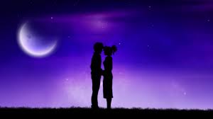 Image result for images lovers pale moon silhouette