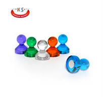 High Quality 10 Color Neodymium Iron Boron Push Pin Magnets Strong NdFeB  Magnet Blackboard Home Office Customizable Magnets