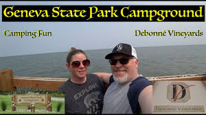 Swimmers rejoice in the beautiful sand beach while nature enthusiasts retreat to the park's. Geneva State Park Camping Fun Debonne Vineyards Youtube